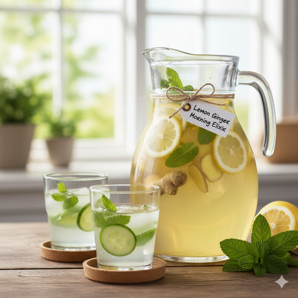 Lemon Ginger Morning Elixir