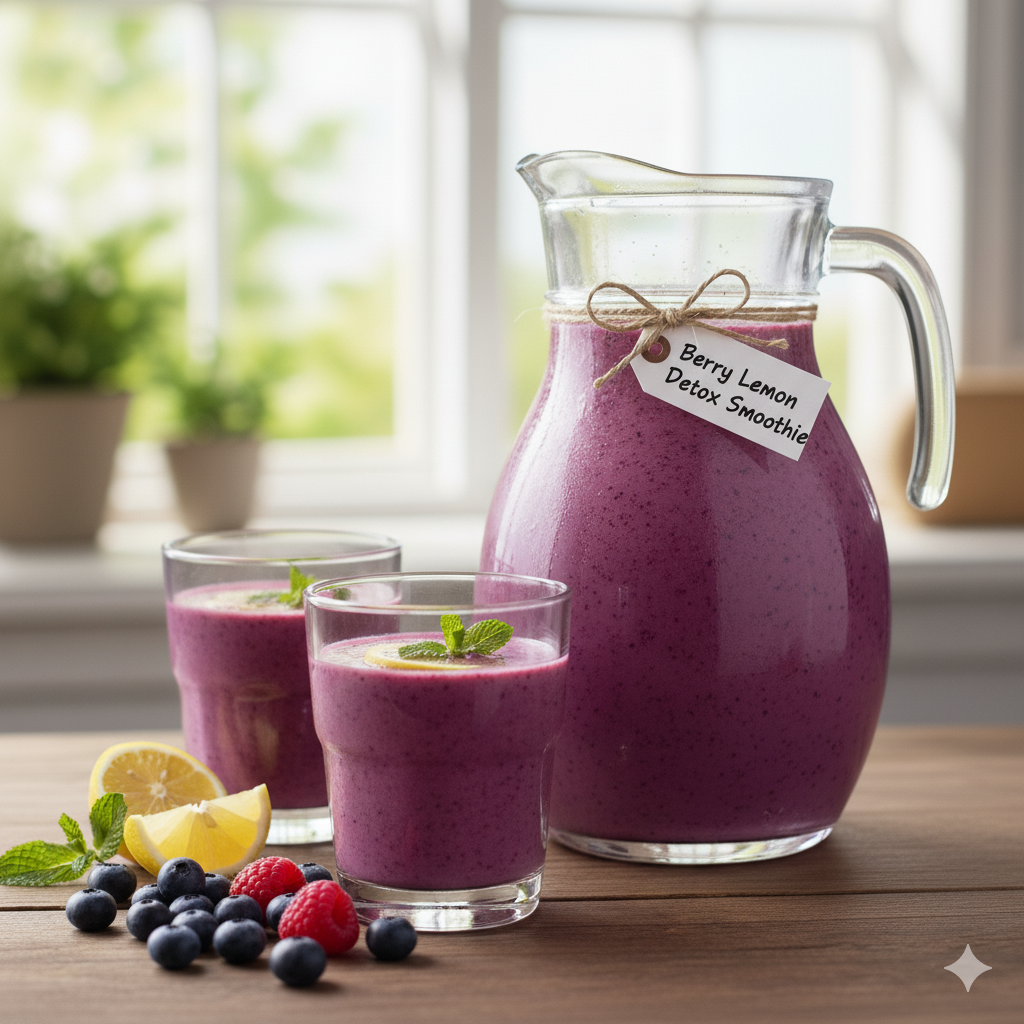 Berry Lemon Detox Smoothie