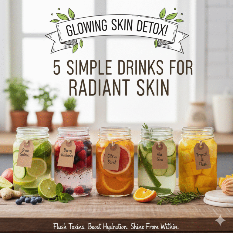 5 Best Detox Drinks for Glowing Skin Naturally